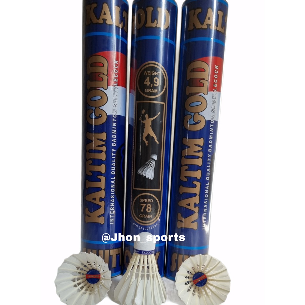 SHUTTLECOCK BADMINTON KALTIM GOLD STANDART PBSI DAN ORIGINAL