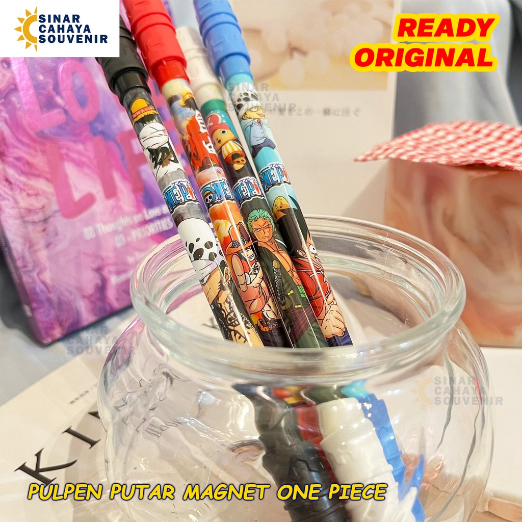 

Pulpen Putar Magnet One Piece | Pena Hitam ATK Souvenir Murah Unik Stationery Kantor Sekolah Lucu