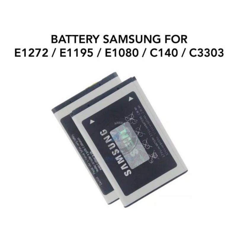 BATTERY BATERAI BATRE SAMSUNG FLIP SAMSUNG LIPAT E1195 GT-E1195 E1272 E1080 C140 C3303 ORIGINAL