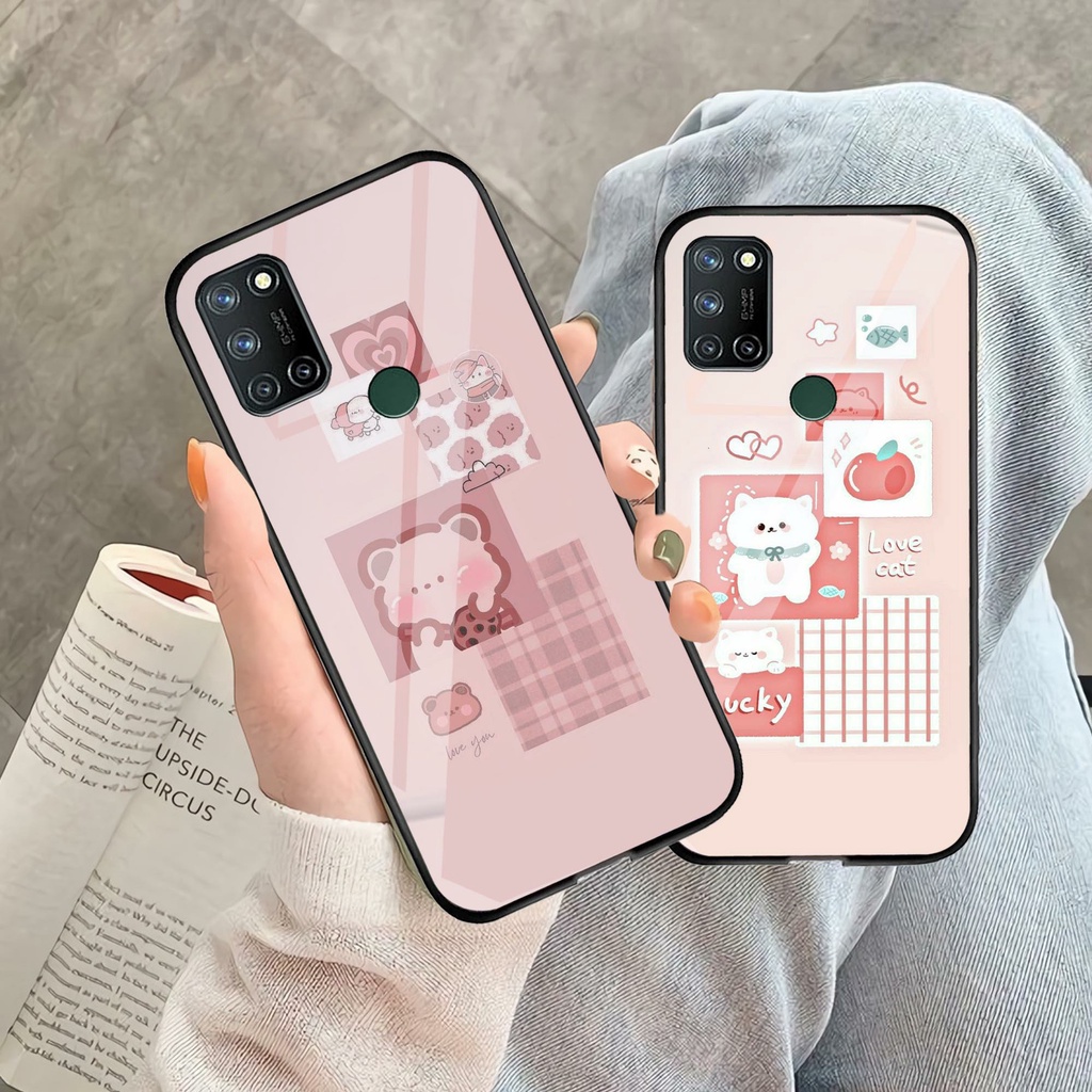 (GC 39) Softcase Kaca Realme 7i - Kesing Kaca Realme 7i - Case Cantik Realme 7i - Case Kekiian Realm