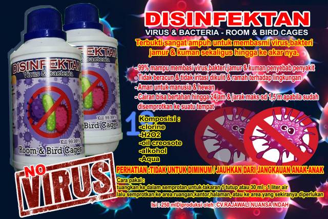 disinfektan pembasmi kuman virus obat semprot bakteri penyakit bmw