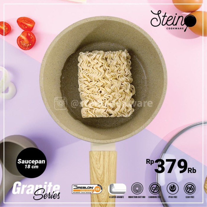 Stein Cookware - Granite Series Saucepan 18cm