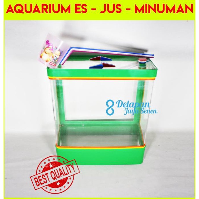 Aquarium Es Kelapa Sedang Aquarium Es BuahBox Es Kelapa (Gojek/Grab)