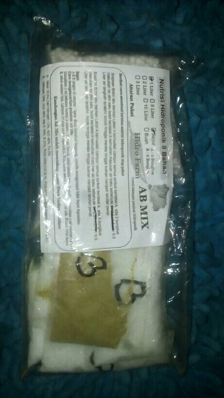 Nutrisi Abmix Ab - Mix Sayur Untuk Pekatan 1 Liter Kemasan Serbuk Hidro Farm Hidroponik