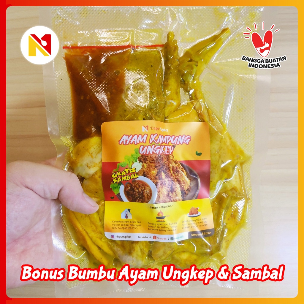 

Ayam Kampung Ungkep Bumbu Kuning (1 Ekor) Ayam Goreng Siap Masak