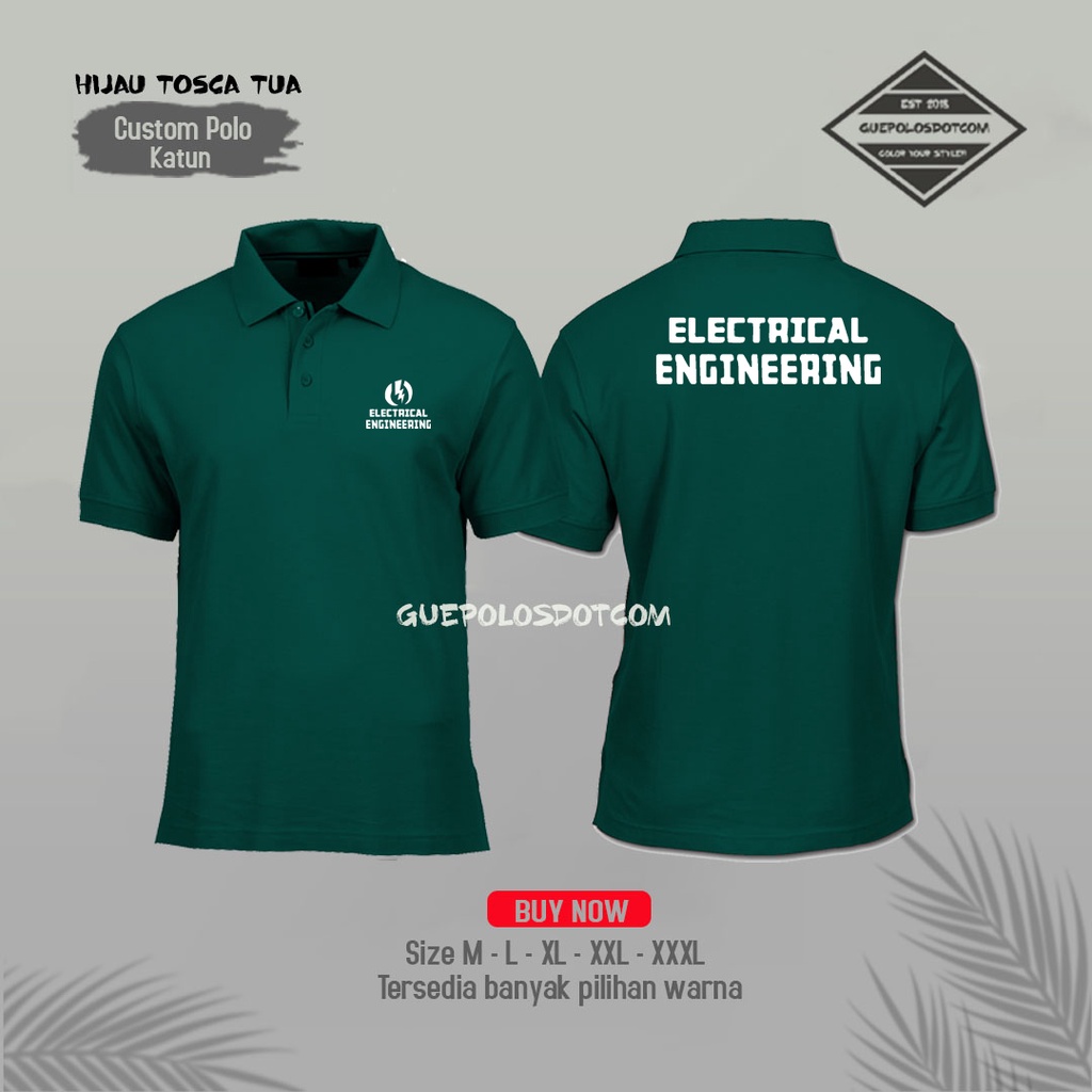 Poloshirt - Kaos Polo Electrical Engineering kode 01 - Polo kerah Electrical Engineering