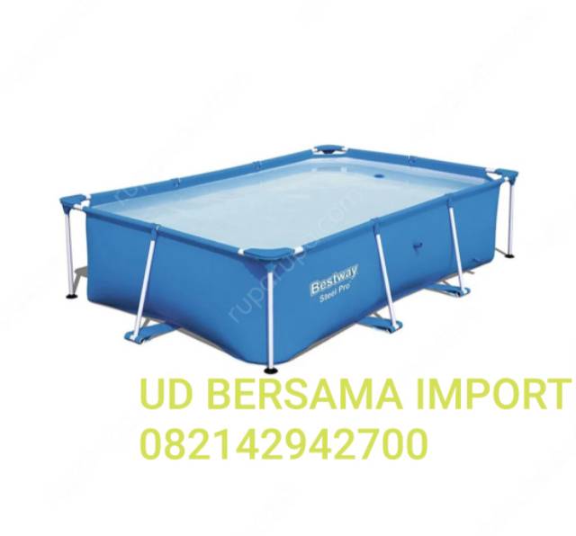 kolam renang frame square bestway rectanguler swimming pool