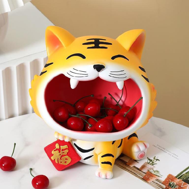 Pajangan Dekorasi Imlek Tempat Permen Little Tiger CNY Snack Jar Decor