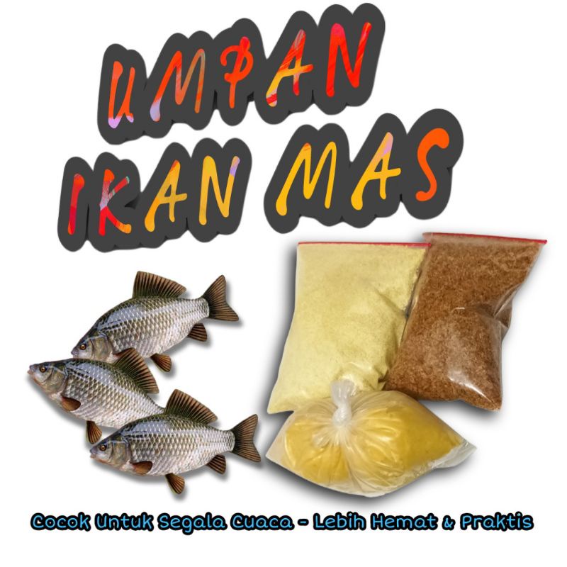 Umpan Ikan Mas | Paket Umpan Ikan Mas | Lebih Hemat & Praktis