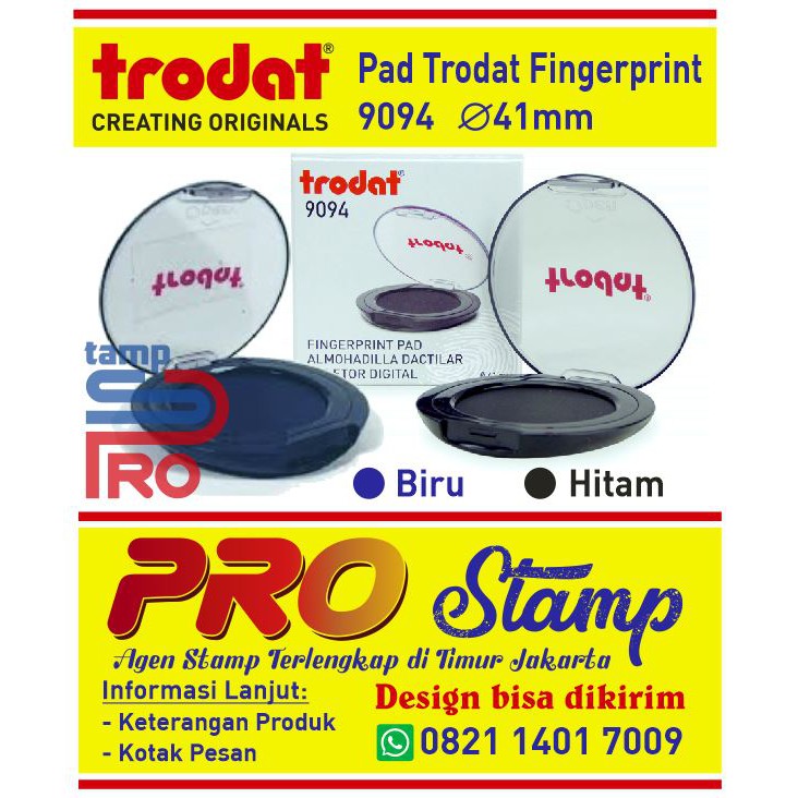 

FINGERPRINT PAD TRODAT 9094 HITAM - BIRU