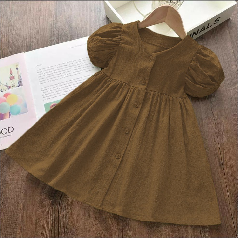 Dress Anak Perempuan Stefani Bahan Katun | Pakaian Anak Umur 2 - 3 Tahun