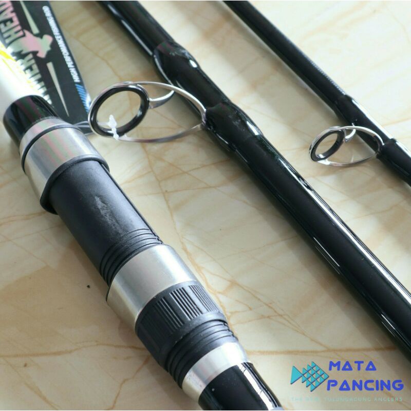 Joran sambung 3 hammerhead direct surf 390 420 carbon action hard joran tebing karang dan joran pantai