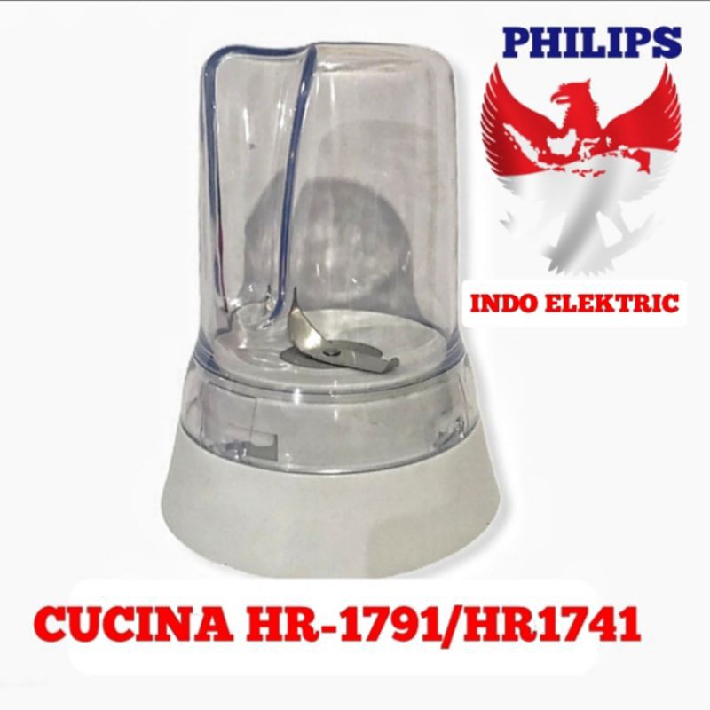 GELAS BUMBU FULLSET BLENDER PHILIPS CUCINA HR-1791 HR-1741 PISAU MOUNTING