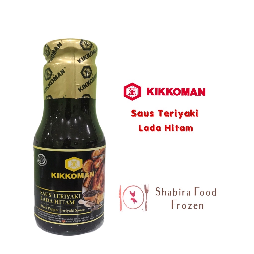 

Kikkoman Saus Teriyaki Lada Hitam halal 300 gr | Blackpepper Teriyaki Sauce