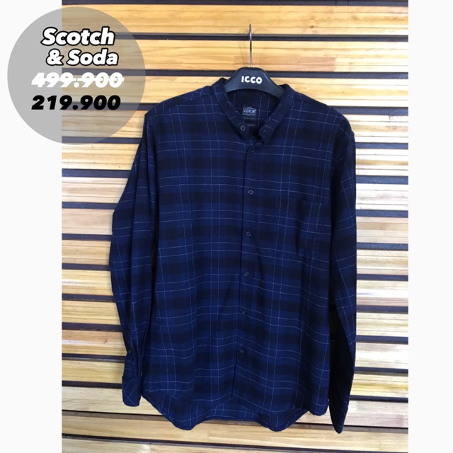 Kemeja Koko Panjang Pria Scotch & Soda