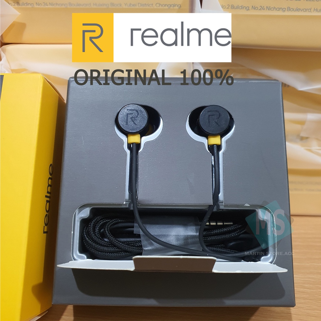 Headset Realme Original 100%/headset realme buds magnet original
