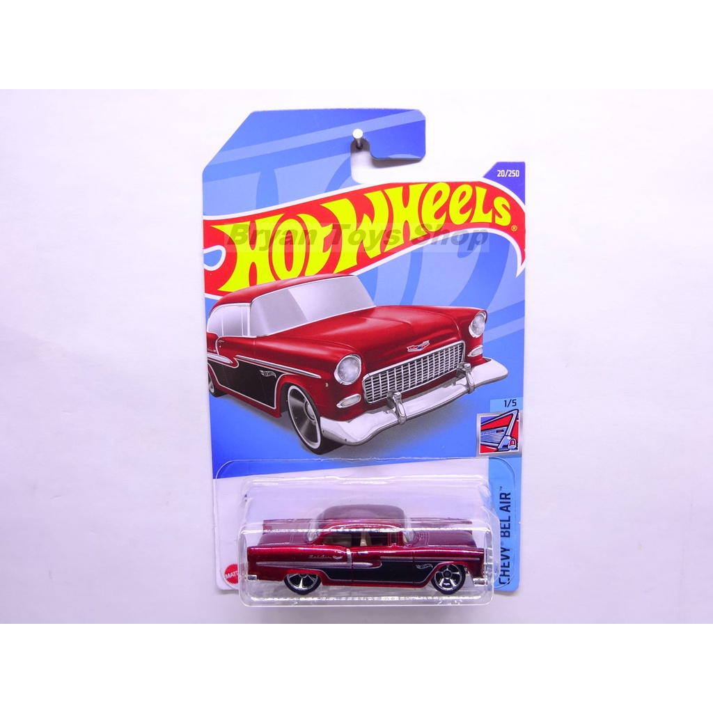 Hot Wheels 55 Chevy Merah