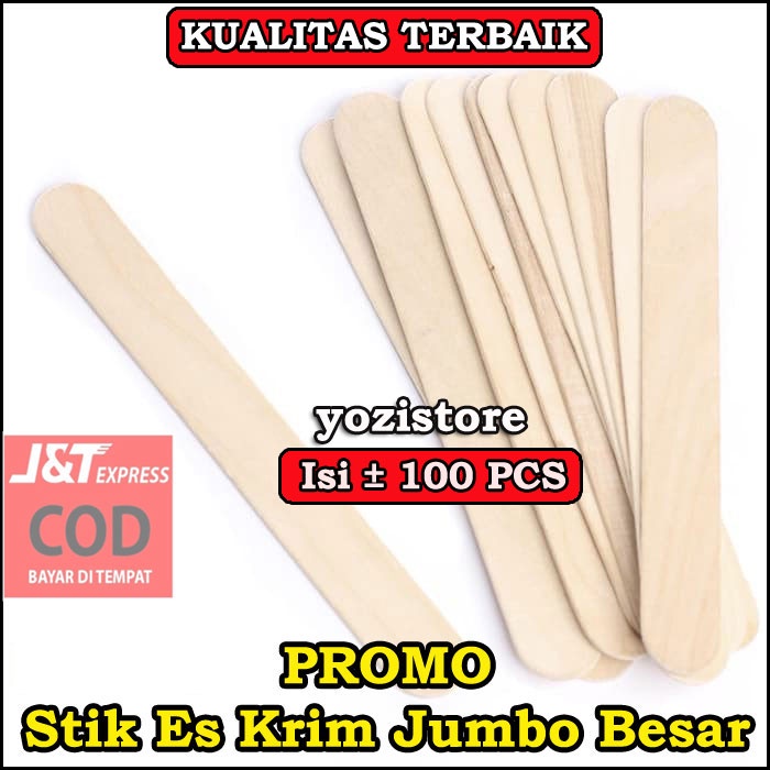 Promo Stik Es Krim Jumbo Besar Berkualitas Untuk kerajinan Tangan Prakarya Mainan Anak Biar Ga Bosen