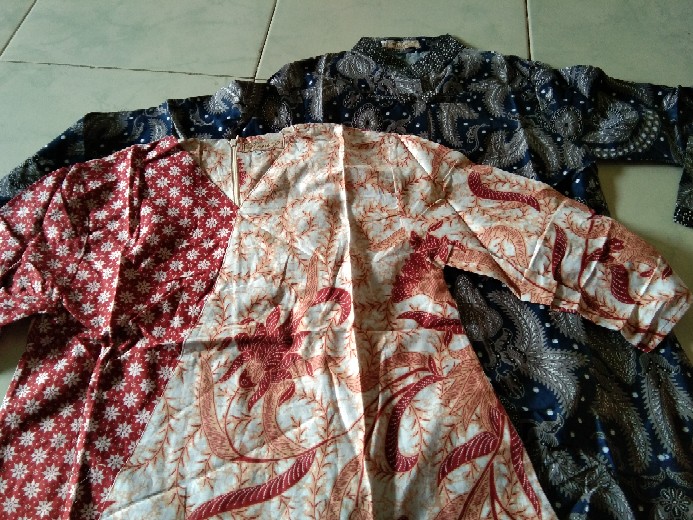 Atasan Batik Dolby Dolbi Dobby Doby Tenun Sutra Tulis Halus Katun Atbm Baron ,sarombit Atasan