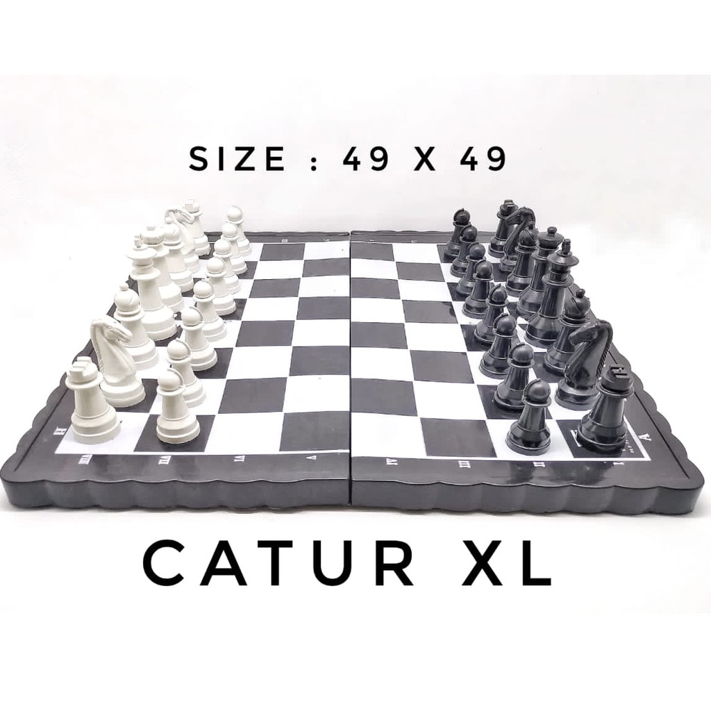 Papan Catur Lipat Plastik / Folding Chess Board