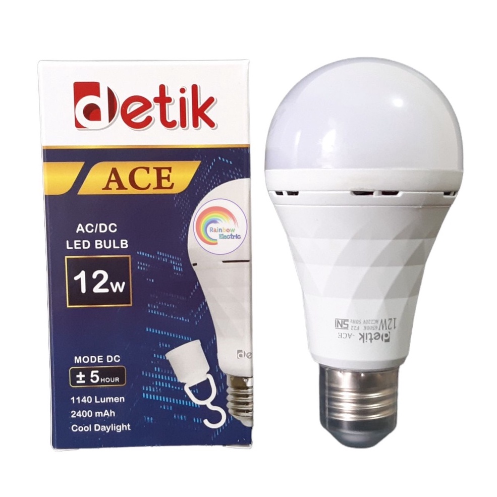 DETIK ACE Lampu LED Emergency AC/DC 12 Watt