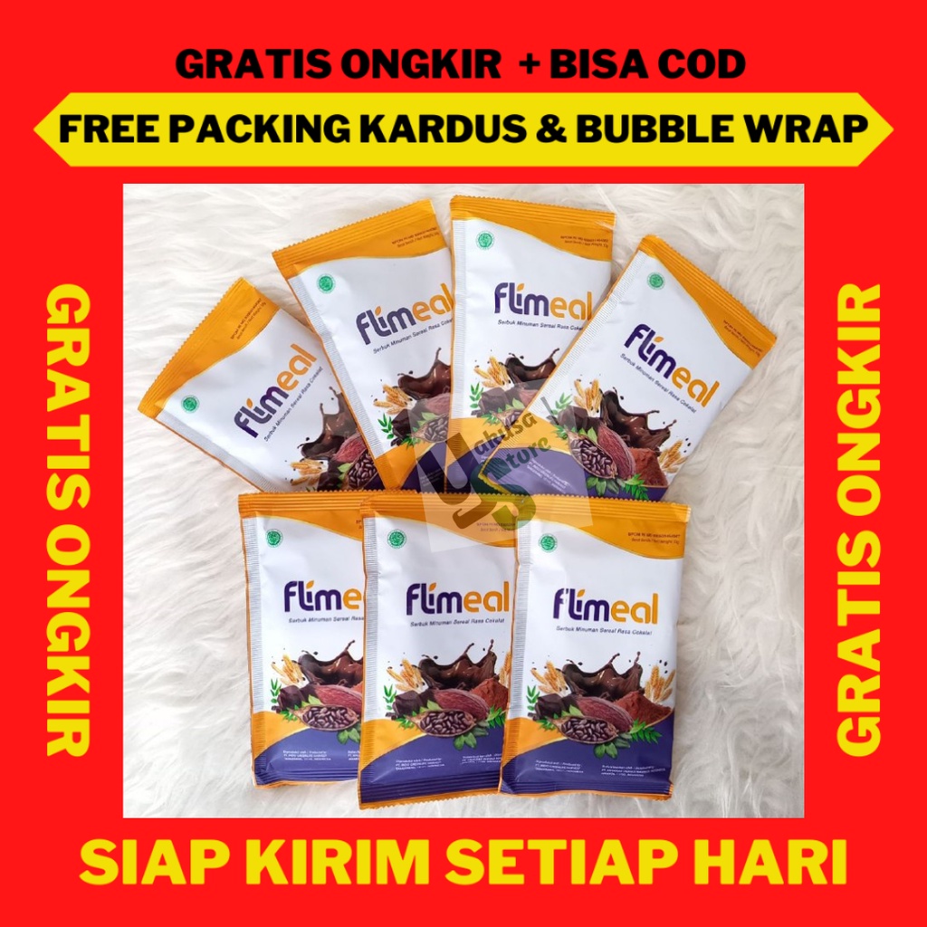 

Minuman Sereal Untuk Diet Flimeal 7 Sachet, Minuman Sereal Pengganti Sarapan Flimeal, Flimeal Flimil Flimty Sachet Diet Pelangsing Flimeal by Flimty Sereal