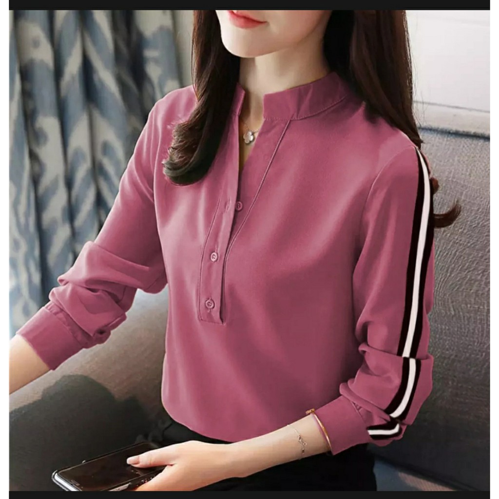 FWG - BLOUSE ELVIS / BLOUSE WANITA / ATASAN WANITA / BLOUSE KOREA STYLE / PAKAIAN WANITA BARU / BLUS