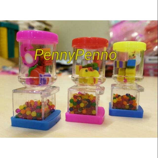 

Penghapus + Waterbeads Rendaman Model Galon/ Mainan Sapu Mini + Penghapus Mini