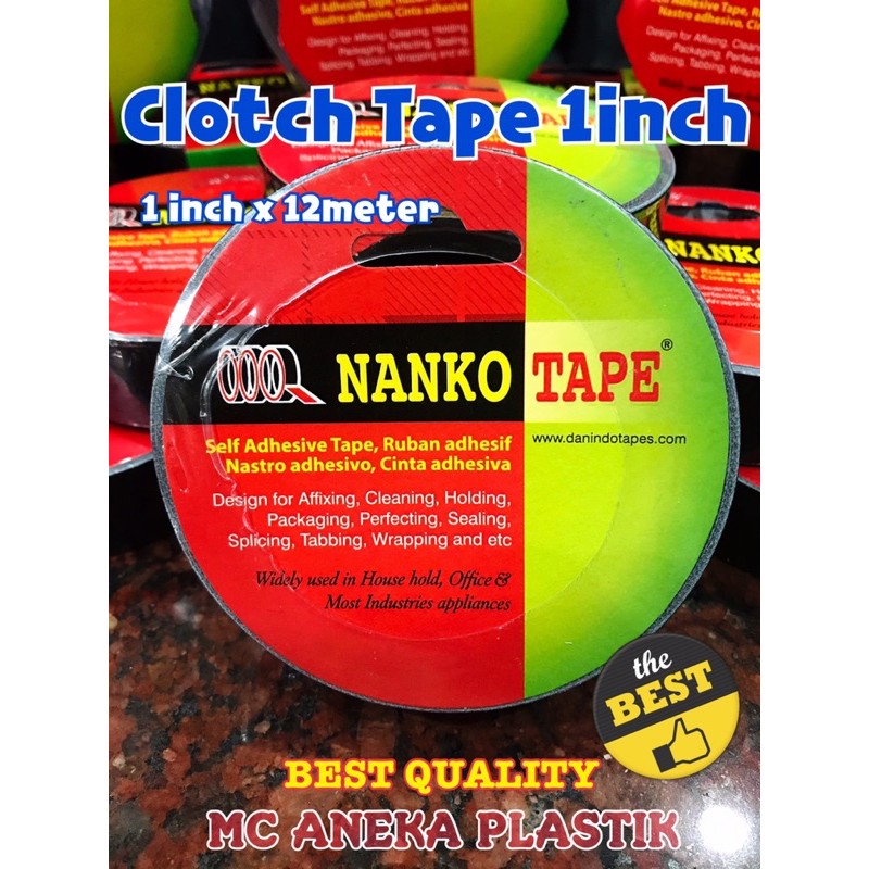 

LAKBAN HITAM Lakban Kain Cloth Tape 1inch x 12m