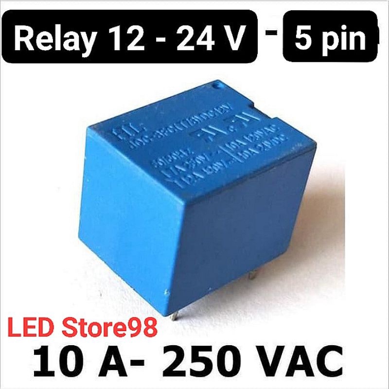 RELAY 12 - 24 Volt 5 pin