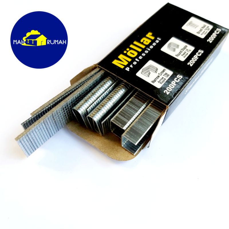 

REFILL - isi STAPLES Gun MOLLAR 3in1 3Way 4-14mm Paku Hekter Stapler Tembak Hekter Jok
