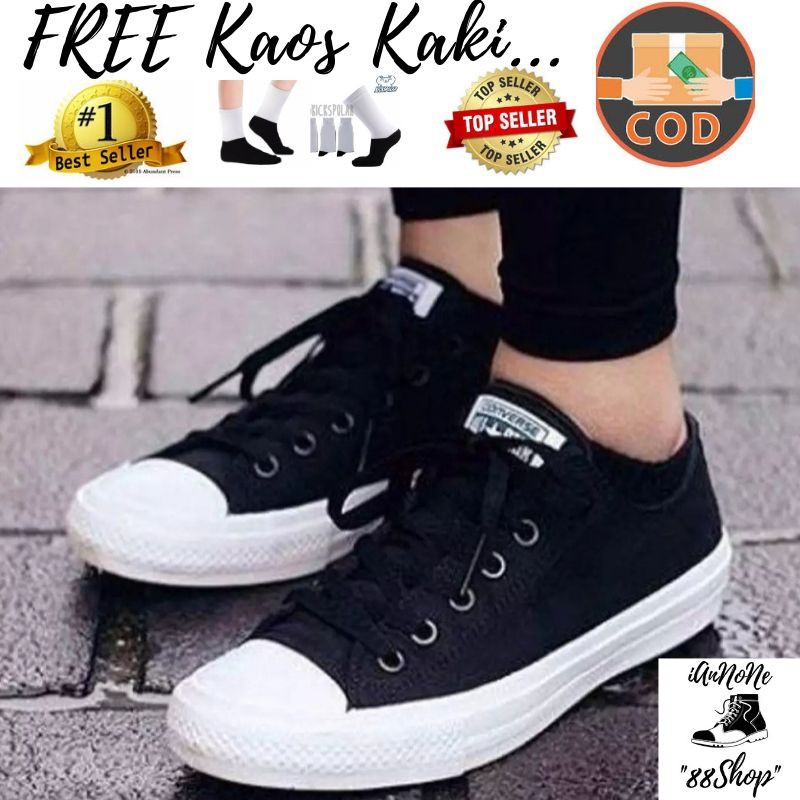  GRADE ORIGINAL  SEPATU  CONVERSE ALLSTAR ALL  STAR  OX KULIT  