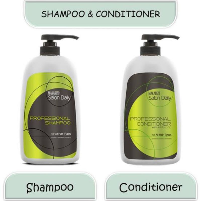 Makarizo Salon Daily Shampoo 950ml / Conditioner 900ml