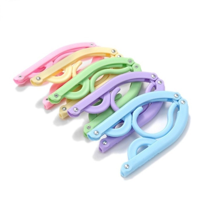 barokah gamis hanger baju lipat travel jemuran portable flexible adjustable gantung