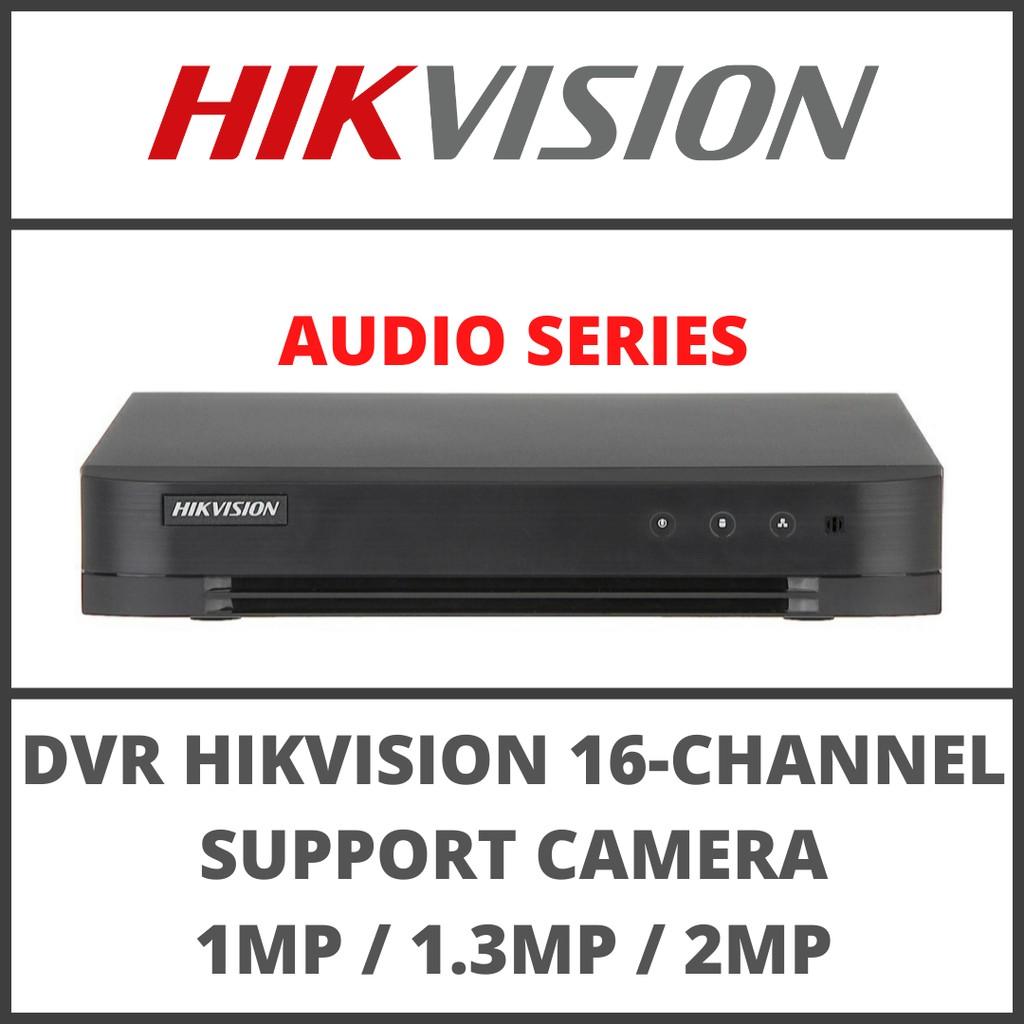 DVR HIKVISION 16 CHANNEL AUDIO SERIES SUPPORT KAMERA 1MP 1.3MP 2MP