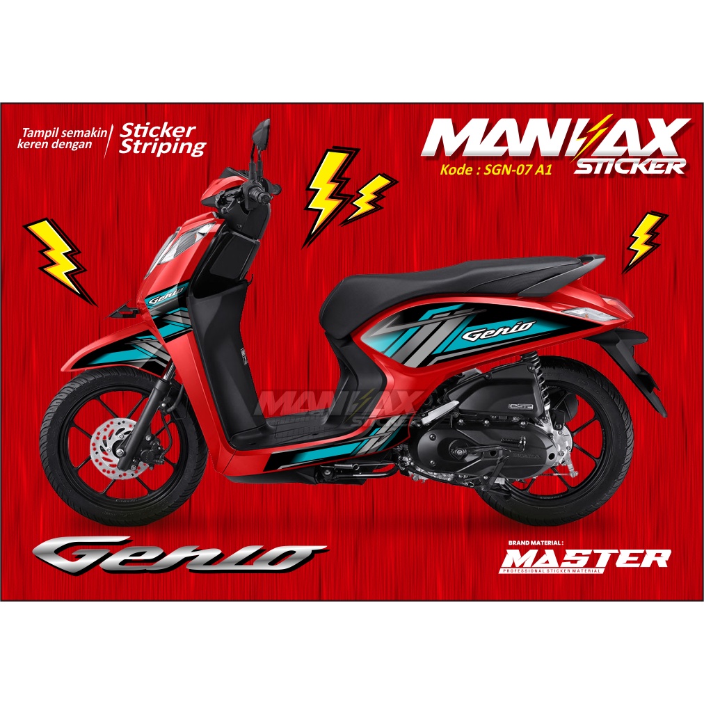Stiker motor variasi striping honda Genio - Striping Genio custom - SGN