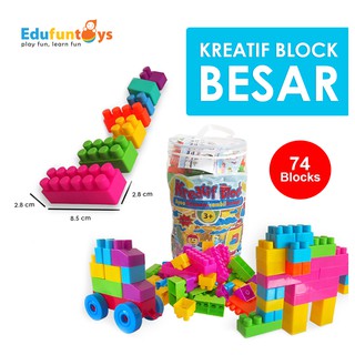 Ongkir 1 Kg Mr Block Mainan Balok Lego Besar Anak Balita Edukasi Isi 106 136 176 206 236 Shopee Indonesia