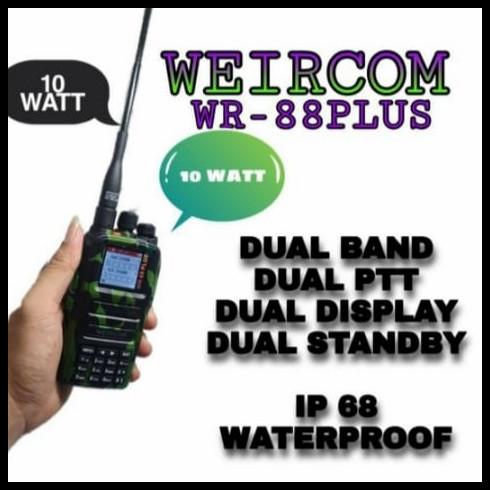 Ht Weircom Wr 88Plus Army Loreng Dual Band Garansi Weircom Wr 88Plus