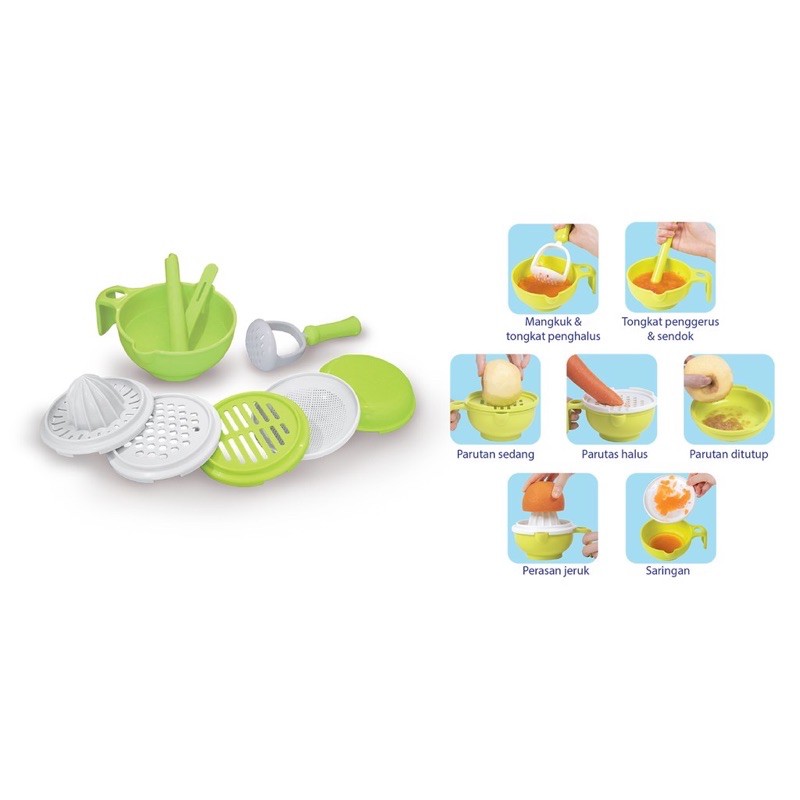 baby safe multi food grinding set