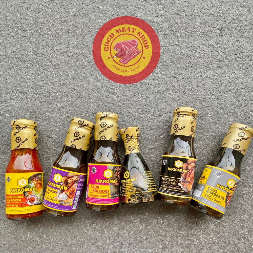 

ANEKA SAOS KIKKOMAN 300 gr ALL VARIANT GARLIC TERIYAKI GOCHUJANG BULGOGI LADA HITAM SOY SAUCE BBQ BARBECUE BOGOR