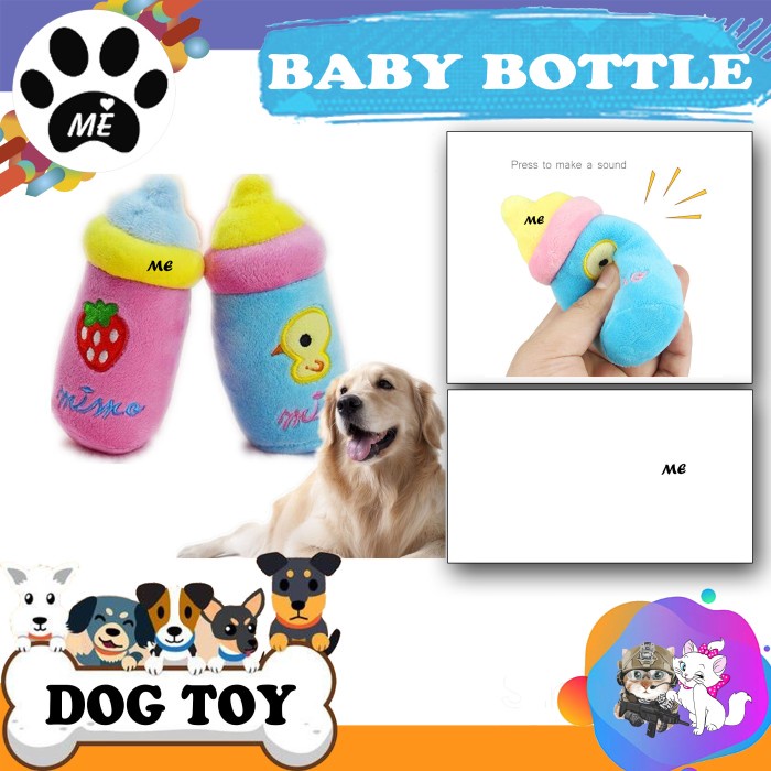 Mainan Gigit Bunyi &quot;BABY BOTTLE&quot; Dog Chew Squeaky Toys