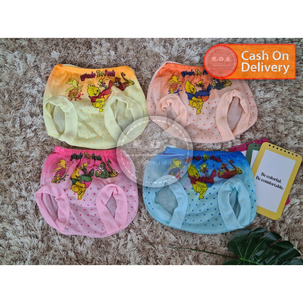 celana dalam kacamata bayi motif winnie the pooh