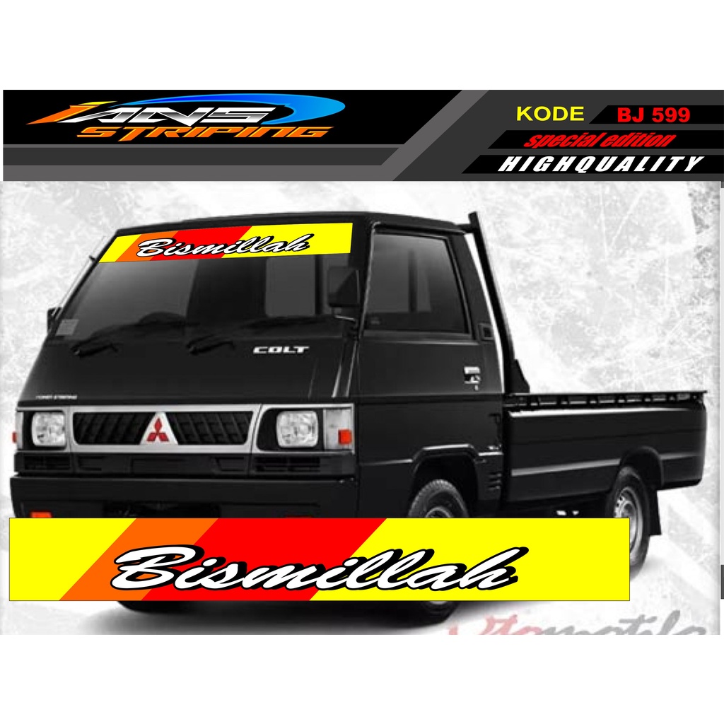 STIKER KACA DEPAN MOBIL L300 / GRANDMAX / PICK UP / CARRY / STIKER KACA DEPAN MOBIL PICK UP / DECAL STIKER PICK UP BJ599