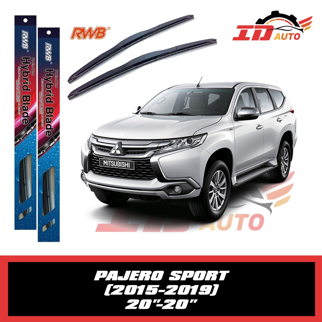 WIPER PAJERO SPORT 2015-2019 SET UKURAN 20 DAN 20 MERK RWB