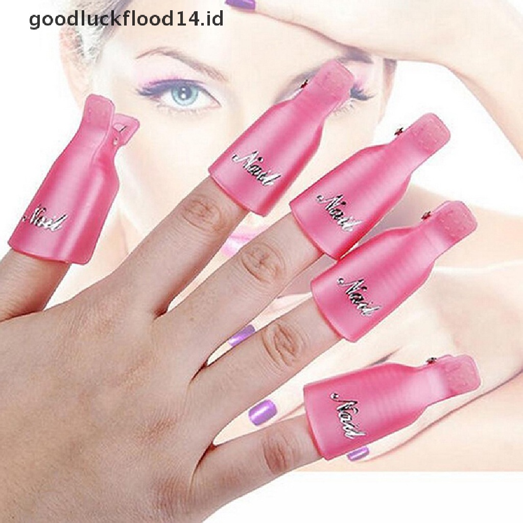 [OOID] Plastic Nail Soak Off UV Gel Art Polish Remover Wrap Gelish Clip Cap ID