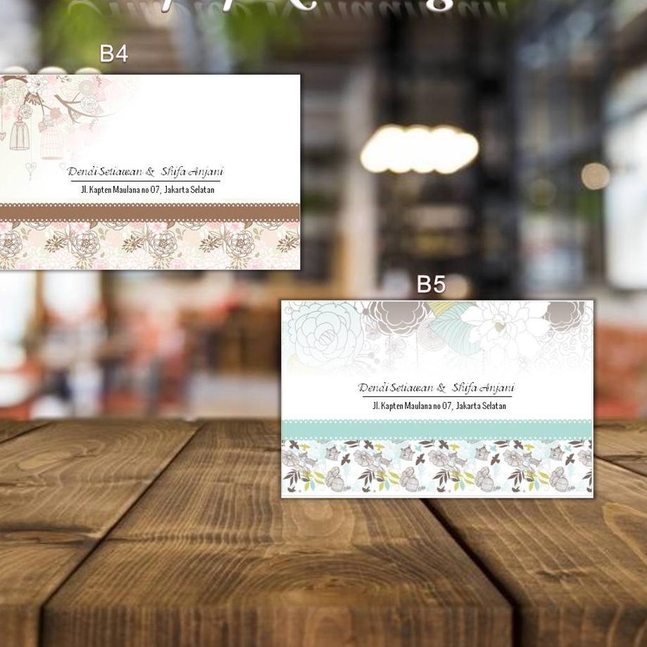 

kq❂Diskon✬ Kode B4, B5 - Amplop Kondangan / Amplop Desain / Amplop Nama - @TM_Dsain isi 50pcs 46 ❂