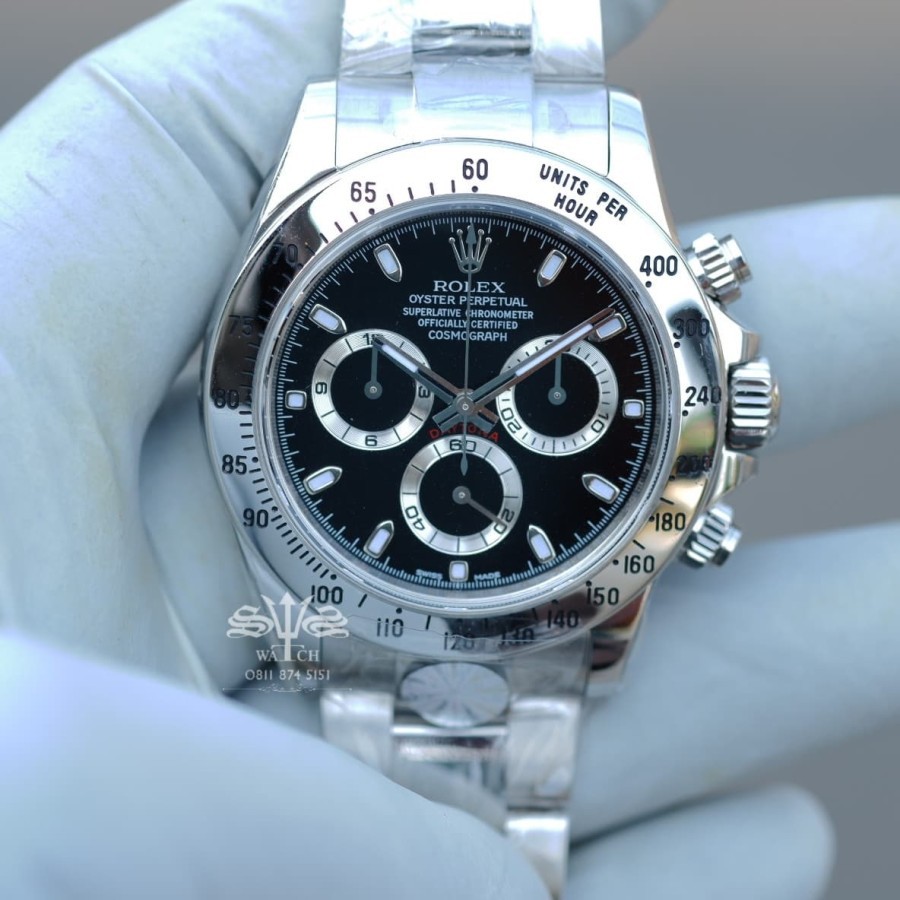 Import Rolex Daytona Cosmograph 116520 904L Stainless Steel Case ARF V2 Big Sale Garansi 1th