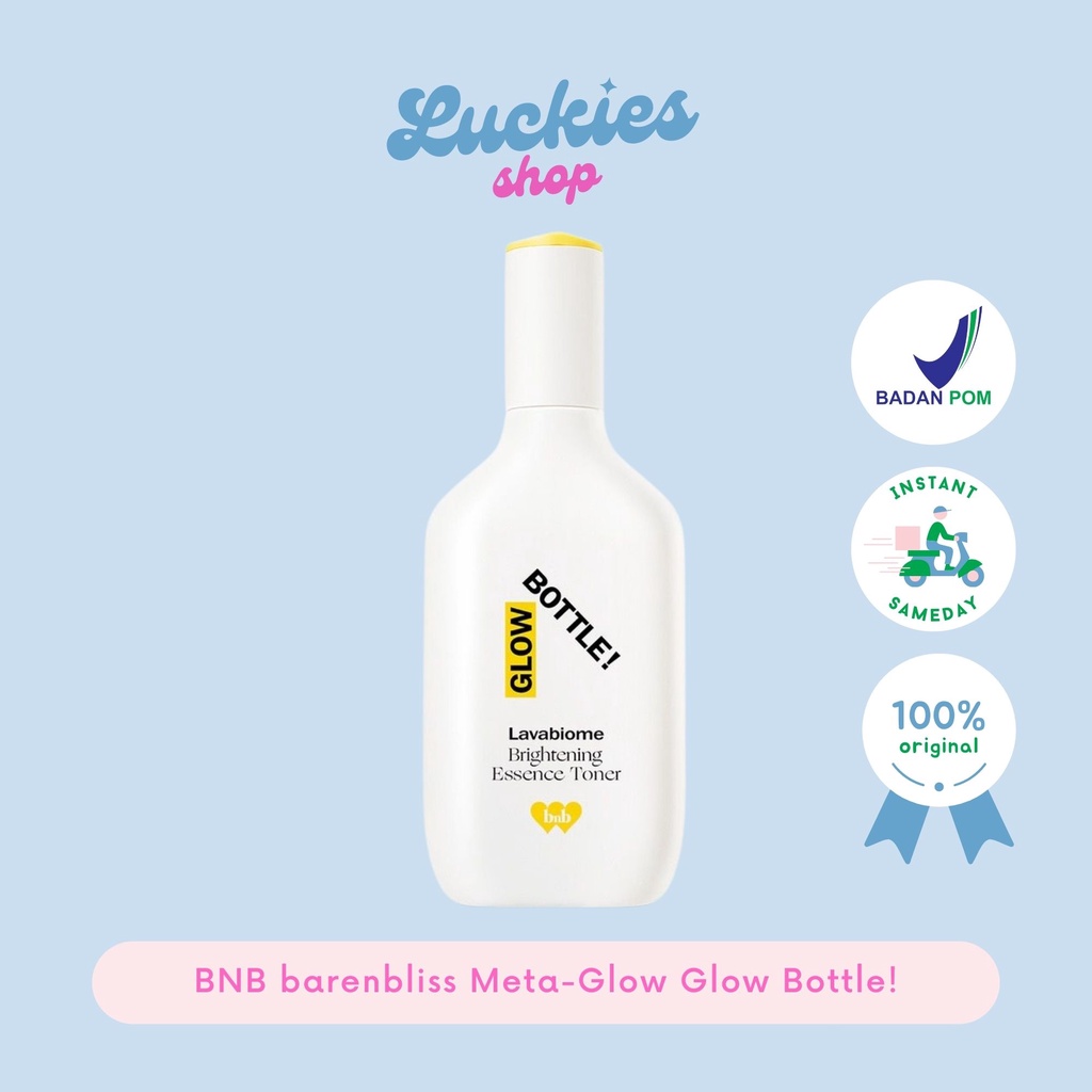 BPOM BNB barenbliss Meta-Glow Glow Bottle! Lavabiome Brightening Korea Essence Hydrating Toner 28 Days Brightening Pelembab Wajah