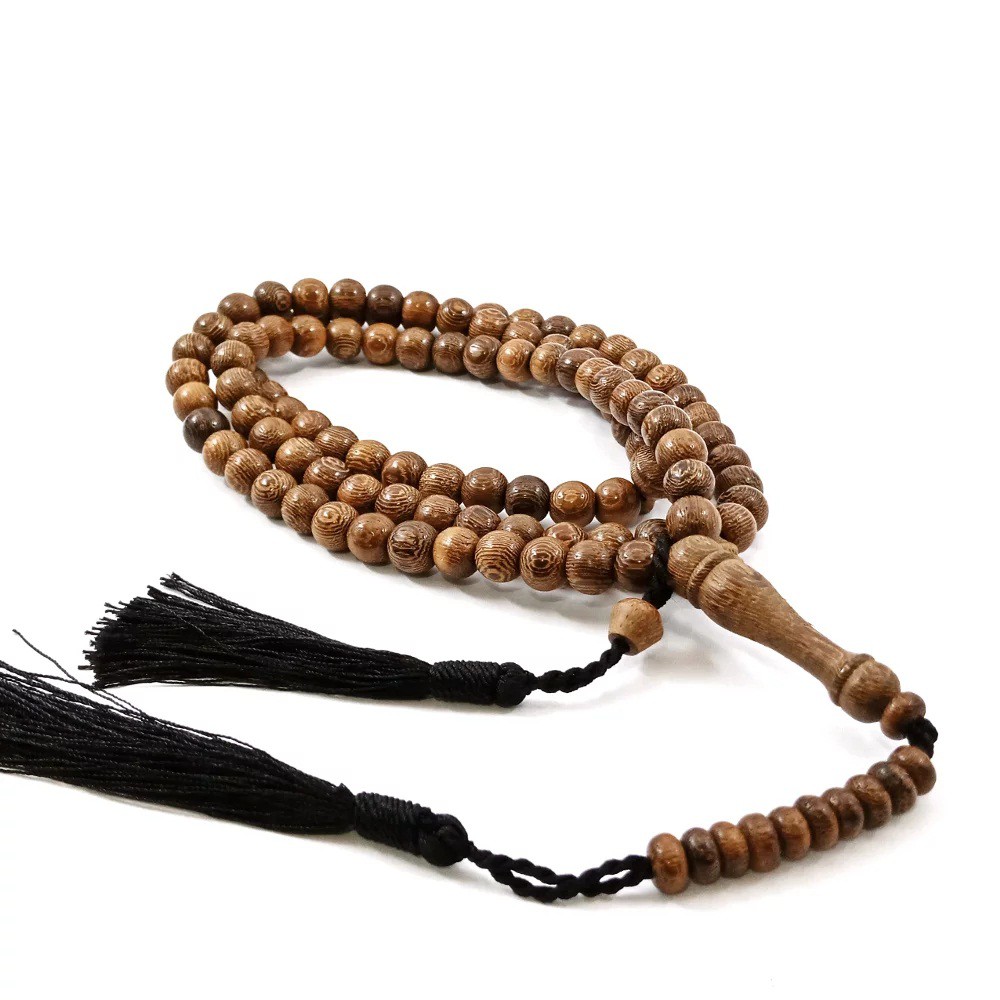 Tasbih Kayu Original Galih Kelor Kualitas Premium Top Quality Dim 8 mm Isi 99 Butir Aksesories Keagamaan Ibadah Fashion Muslim Perlengkapan Sholat Dzikir