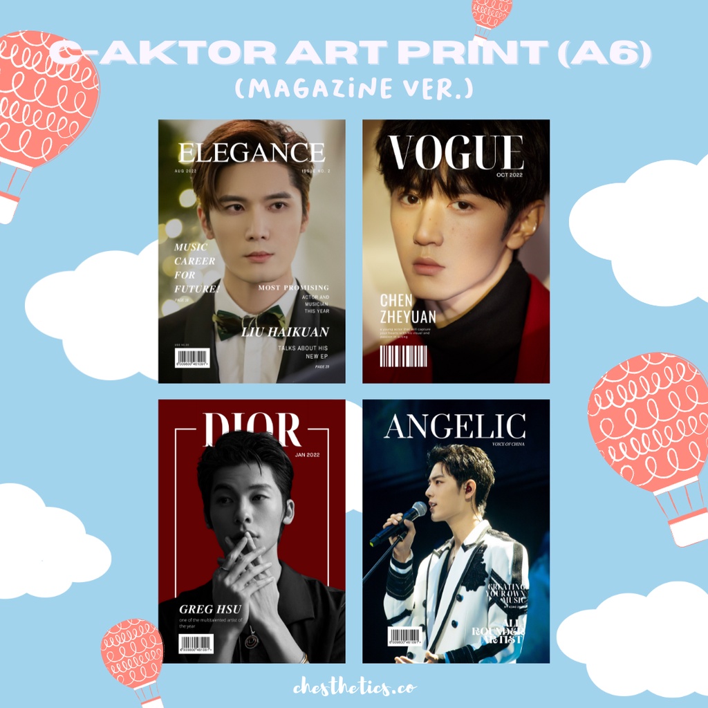 Aktor China Artprint A6 Liu Haikuan Chen Zheyuan Xiao Zhan Greg Hsu